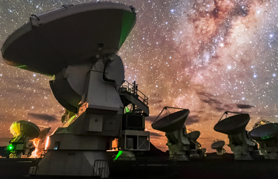 ALMA, located in the Chilean Atacama desert.