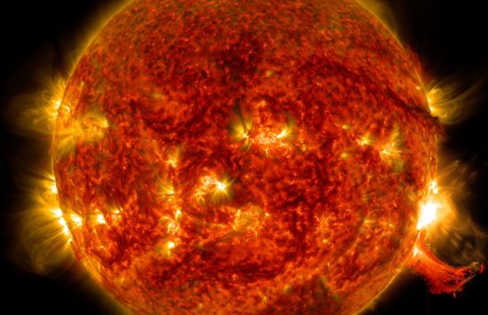 SDO View of M7.3 Class Solar Flare on Oct. 2, 2014