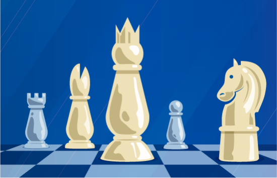 chess piece of a chessboard