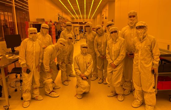 group of people in clean room