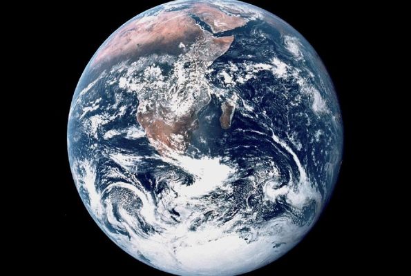 A photo of earth as seen from space
