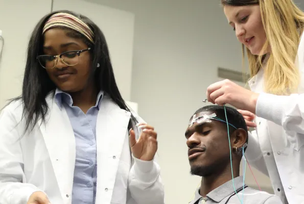 Students from a minority-serving institute taking part in the Build and Broaden Program