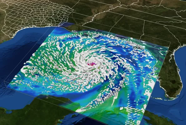 Hurricane Ike visualization
