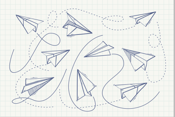 Paper Plane Drawing HighRes Vector Graphic  Getty Images