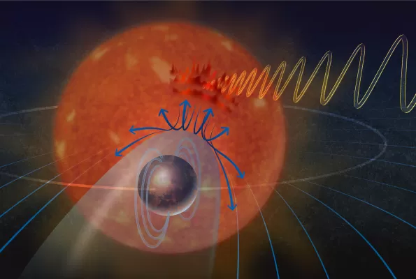 Exoplanet and dwarf star