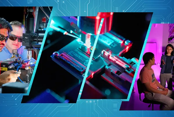 People and machines working in Quantum.