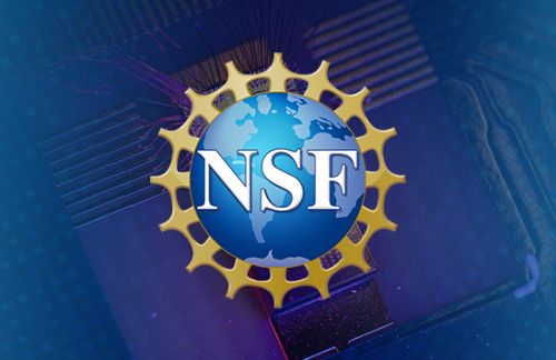 NSF logo against a blueish background