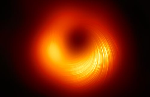 View of M87 supermassive black hole in polarized light