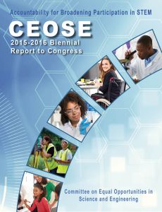 Report cover for the CEOSE Report 2015-2016