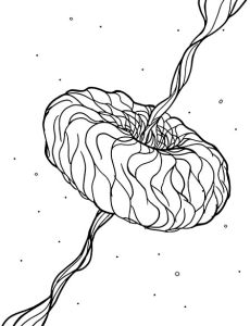 coloring page of black hole