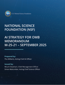 NSF AI Strategy Cover.