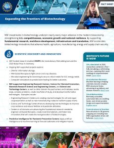 BioTech Fact Sheet front page