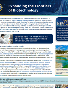 Expanding the Frontiers of Biotechnology