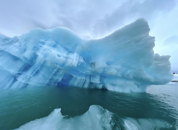 Icebergs abound in the cold waters of Svalbard, along the north/northeastern coast of this archipelago, 650 miles from the North Pole.