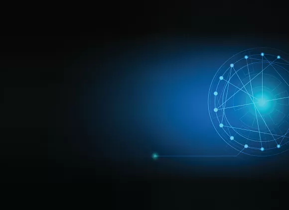 Abstract image of an open source network