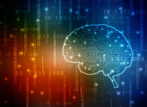 research proposal for phd in artificial intelligence 2d illustration Concept of thinking, background with brain, Abstract Artificial intelligence. Technology web background