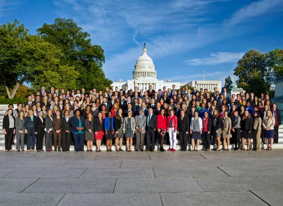 AAAS Fellows in front of the U.S. Capitol building