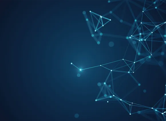 abstract Network connection blue image