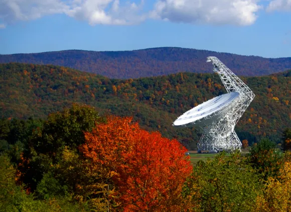 Green Bank Observatory in the fall