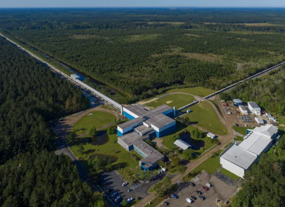 Aerial photo of LIGO Livingston site, 2023