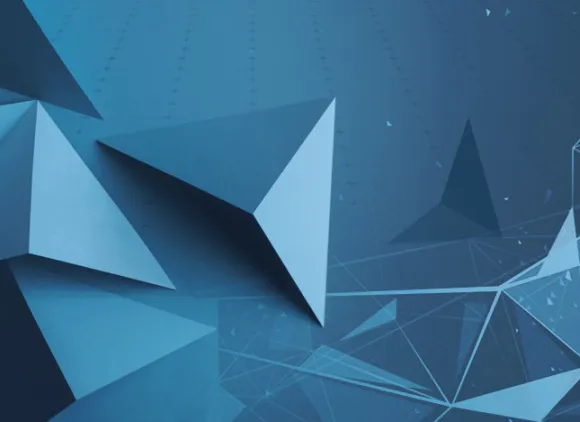 blue origami background