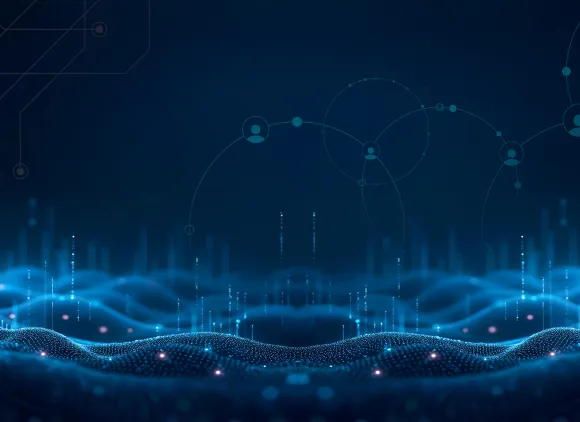 abstract background with NSF logo