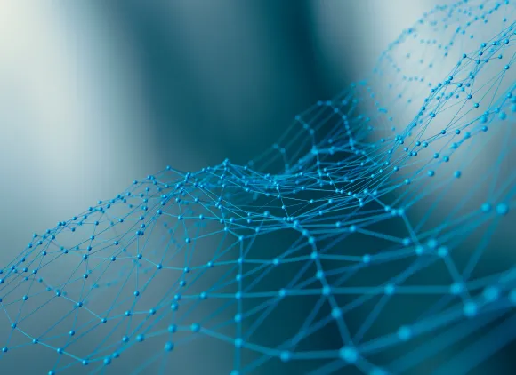 Futuristic technological shapes background; 3D Illustration