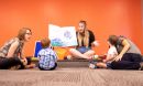The University at Buffalo has partnered with GiGi’s Playhouse Down Syndrome Achievement Center of Buffalo to provide UB students with in-classroom experience teaching students with disabilities. UB students were photographed at the center working with clients in July 2021.