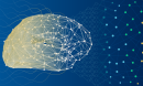 brain emits waves illustration