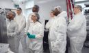 Cleanroom training activity, 2022 REU participants, Boston University Photonics Center
