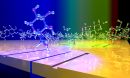 Glucose molecules 'dancing' on sensor surface