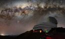 Rubin Observatory against a background of the Milky Way