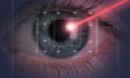 laser going into an eye