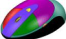 a colorful computer mouse
