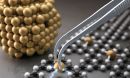 Catalysts containing three or four atoms with the atoms all exposed at the surface.