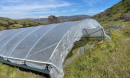 Structure built to reduce rainfall at the Loma Ridge Global Change Experiment in Irvine, California.