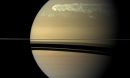 This image of Saturn was taken by the Cassini spacecraft about 12 weeks after a powerful storm was first detected.