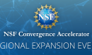 banner with blue background, NSF logo and NSF convergence Accelerator Regional Expansion event- Northeast Region