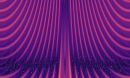 A symmetrical series of curved, pinkish and orange lines against a dark background, pointing downward and radiating outward at the bottom of the image.