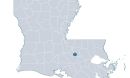 Map of the region of service for the Louisiana Energy Transition Engine: Louisiana (entire state).