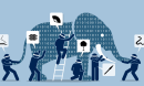 A web graphic for the Science Matters blog on America's DataHub Consortium: seeing - and understanding - the entire elephant.