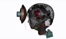 Helmet impact simulation test