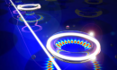 Cover of NSF's 2022-2026 strategic plan, featuring colorful, glowing circles on a blue surface