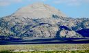 Lankin Dome, one of the research sites, from the south along the Sweetwater River in Wyoming.
