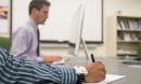 David Kotz working at a computer