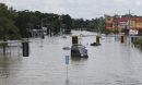 Flooded street in Baton Rouge, Louisiana