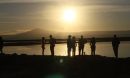 ACEAP participants at sunset