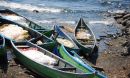 Fishing boats ply the waters of Africa's Lake Victoria, site of the research study.