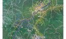 Map illustrating forest fragmentation.