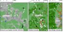 Map of the areas in California and Colorado where bobcats frequent were studied by scientists.